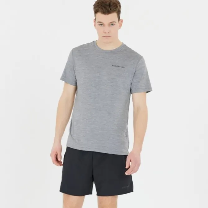 Endurance Laufshirts>Abdon Melange Short Sleeve Tee Grau