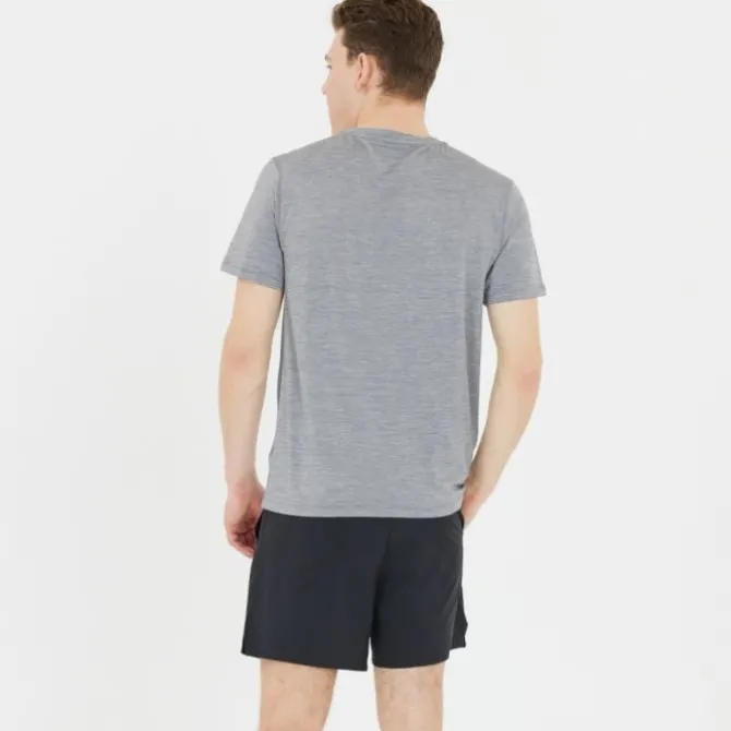 Endurance Laufshirts>Abdon Melange Short Sleeve Tee Grau