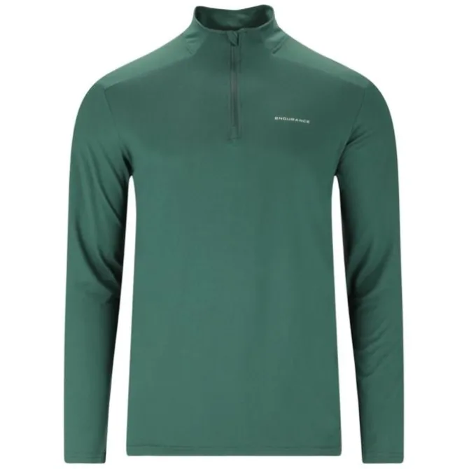 Endurance Laufshirts>Armin Midlayer Grün