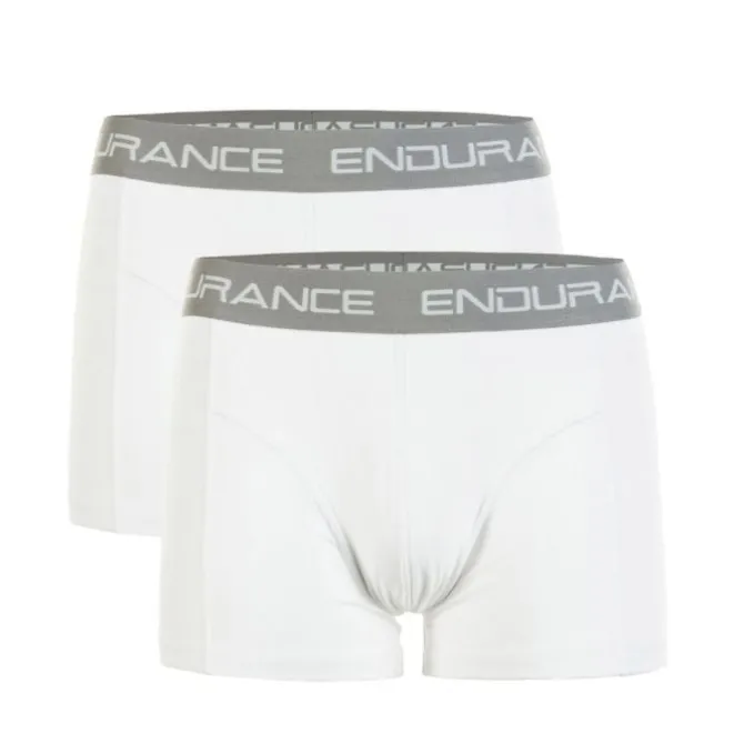 Endurance Laufunterwäsche>Brighton Bamboo Boxers 2-Pack Weiß