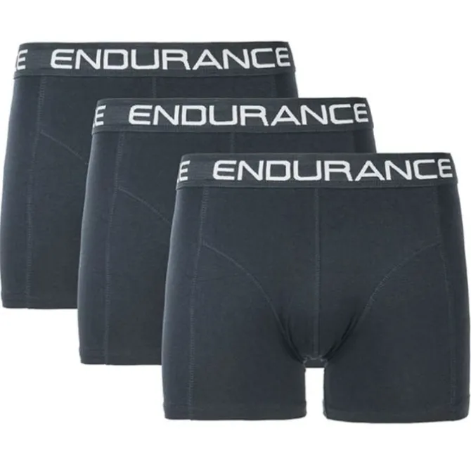 Endurance Laufunterwäsche>Burke Boxershorts - 3 Pack Schwarz