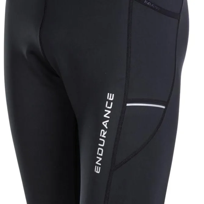 Endurance Laufhosen>Energy Windblock Tights Schwarz