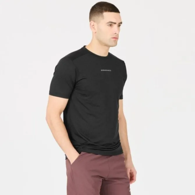 Endurance Laufshirts>Loker Short Sleeve Tee Schwarz