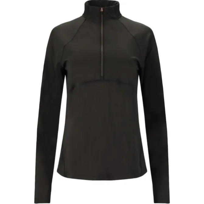 Endurance Laufshirts>Lucile Midlayer Schwarz