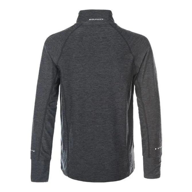 Endurance Langarmshirts>Melange Performance Midlayer Schwarz