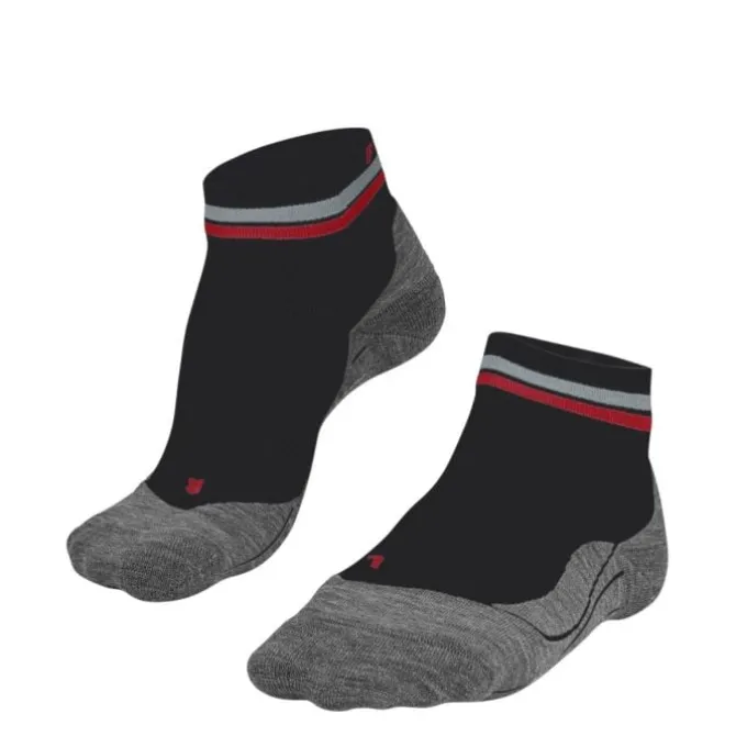 Falke Socken & Strümpfe | Laufsocken>RU4 Endurance Short Reflect Schwarz