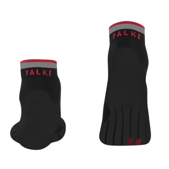 Falke Socken & Strümpfe | Laufsocken>RU4 Endurance Short Reflect Socks Schwarz