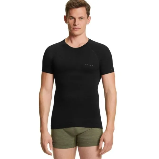 Falke Laufshirts>RU Short Sleeve Tee Warm Schwarz