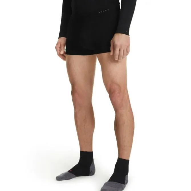 Falke Laufunterwäsche>Wool-Tech Light Boxer Regular Schwarz