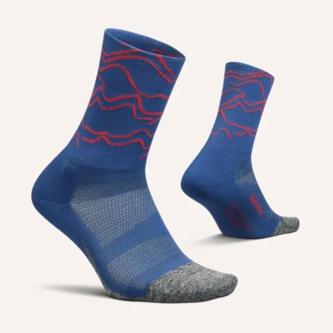 Feetures Socken & Strümpfe | Laufsocken>Elite Ultra Light Mini Crew Blau