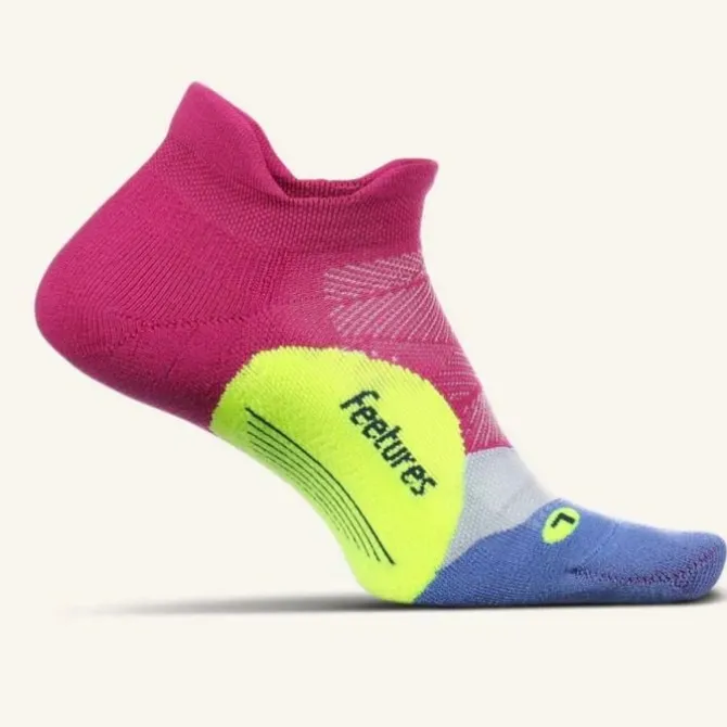 Feetures Socken & Strümpfe | Laufsocken>Elite Ultra Light No Show Tab Solid Rot-violett