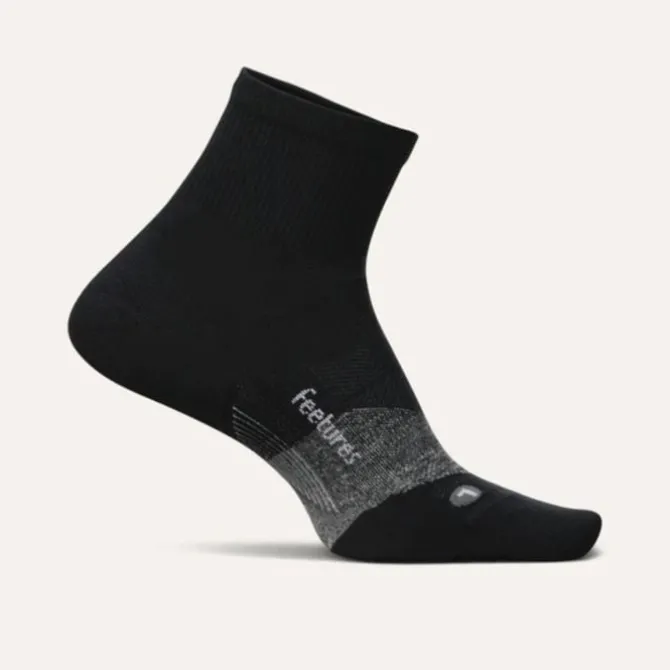 Feetures Socken & Strümpfe | Laufsocken>Elite Ultra Light Quarter Schwarz