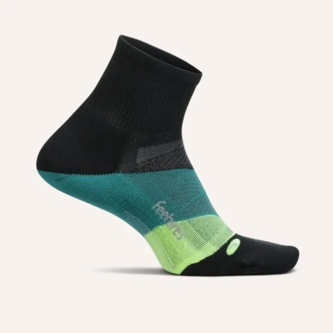 Feetures Socken & Strümpfe | Laufsocken>Elite Ultra Light Quarter Schwarz