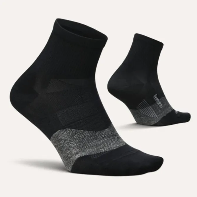 Feetures Socken & Strümpfe | Laufsocken>Elite Ultra Light Quarter Schwarz