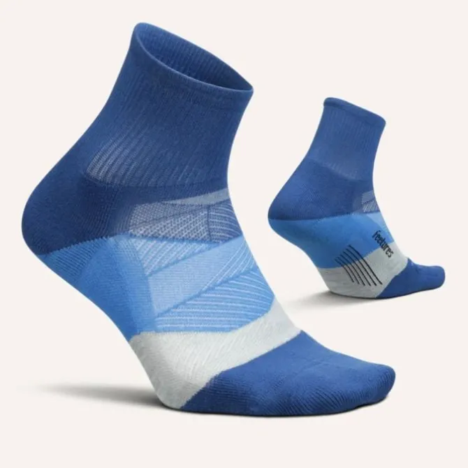 Feetures Socken & Strümpfe | Laufsocken>Elite Ultra Light Quarter Blau