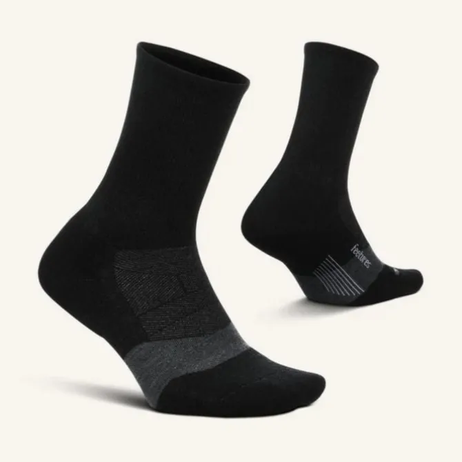 Feetures Socken & Strümpfe | Laufsocken>Merino 10 Cushion mini Crew Socks Schwarz