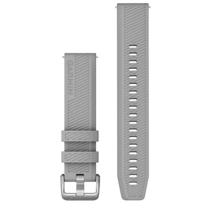 Garmin Uhrenarmbänder>Quick Release 20 mm Strap (Silicone) Grau