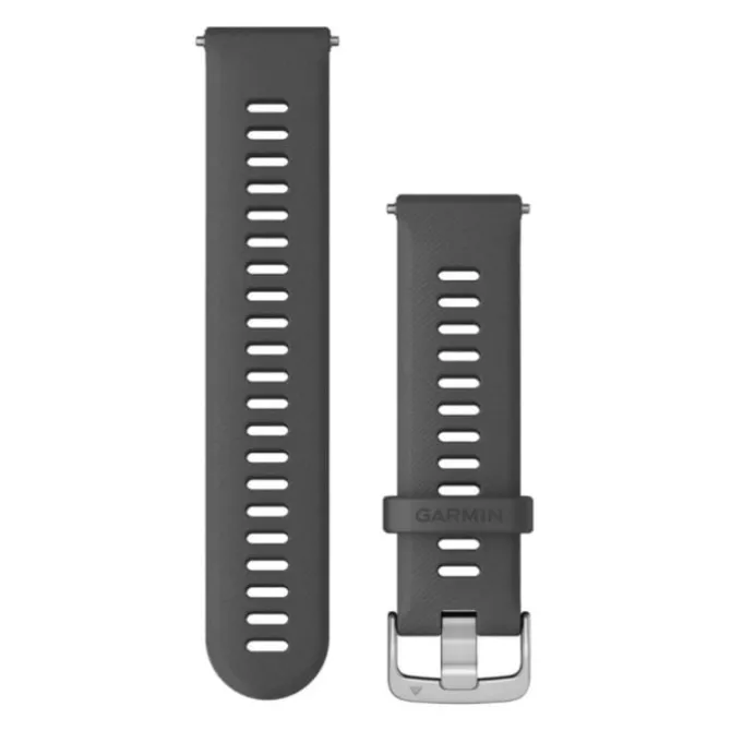 Garmin Uhrenarmbänder>Quick Release 22 mm Strap (Silicone) Grau