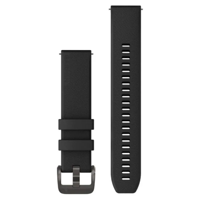 Garmin Uhrenarmbänder>Quick Release 20 mm Strap (Silicone) Schwarz