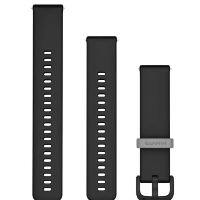 Garmin Uhrenarmbänder>Quick Release 20 mm Strap (Silicone) Schwarz