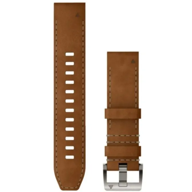 Garmin Uhrenarmbänder>QuickFit® 22 Strap (Leather/Hybrid) Braun