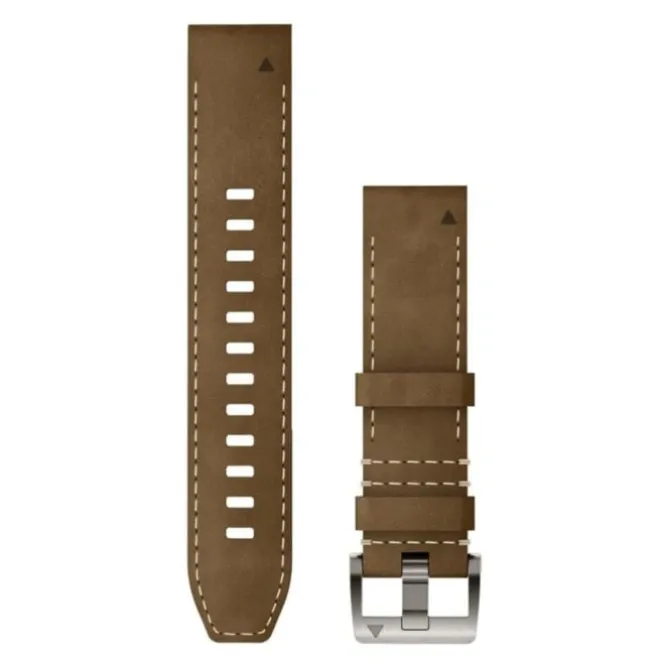 Garmin Uhrenarmbänder>QuickFit® 22 Strap (Leather/Hybrid) Braun