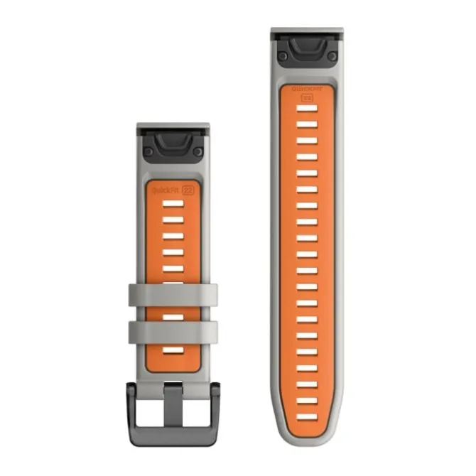 Garmin Uhrenarmbänder>QuickFit® 22 Strap (Silicone) Grau