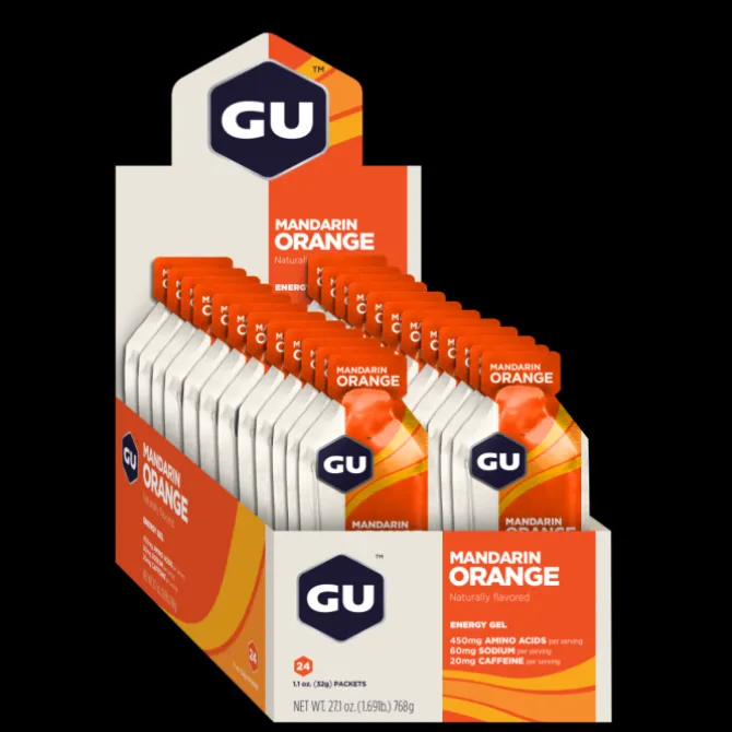 GU Energy Sportnahrung>Gel Caffeine 24x32g (Mandarin Orange)