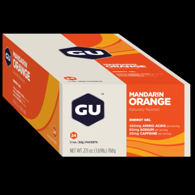 GU Energy Sportnahrung>Gel Caffeine 24x32g (Mandarin Orange)