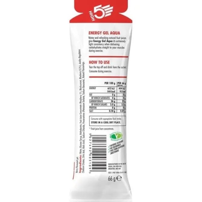 High5 Sportnahrung>Energy Gel Aqua Caffeine Citrus 66g