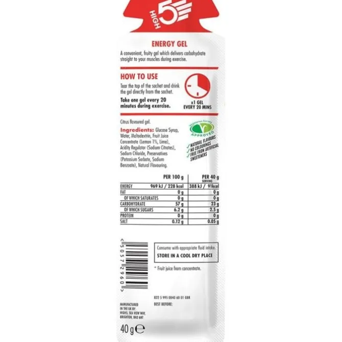 High5 Sportnahrung>Energy Gel 40g Citrus