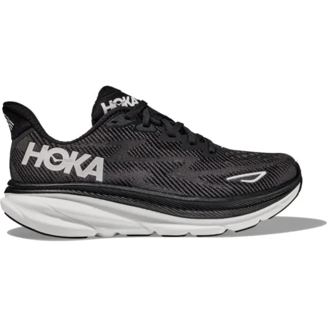 Hoka Laufschuhe Für Breite Füße | Neutrale Laufschuhe>Clifton 9 Wide Schwarz