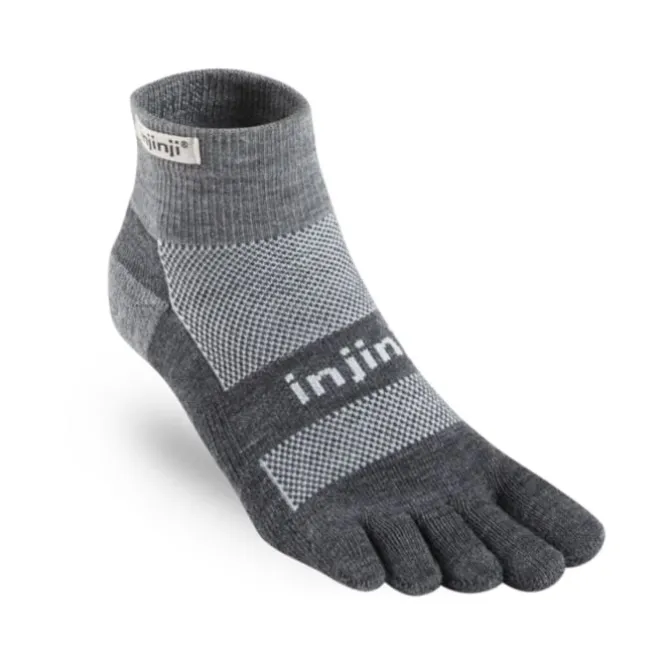 Injinji Socken & Strümpfe | Laufsocken>Outdoor Midweight Mini Crew NuWool Grau