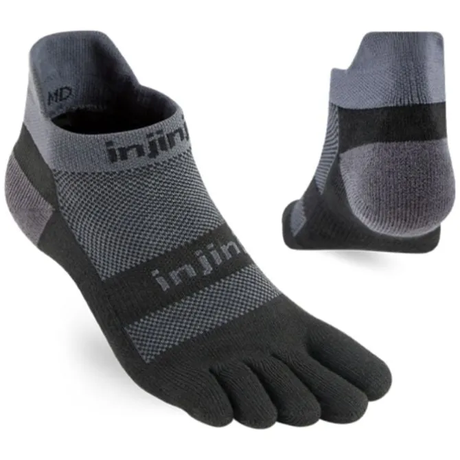 Injinji Socken & Strümpfe | Laufsocken>Performance Run Mid Weight No-Show Grau