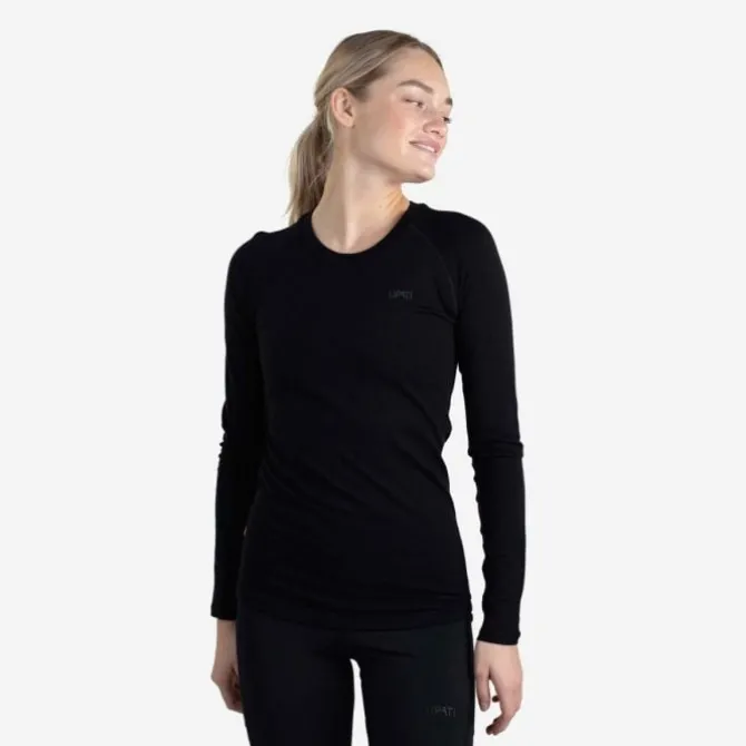 Lipati Laufshirts>Merino Nuyarn LS Shirt Schwarz