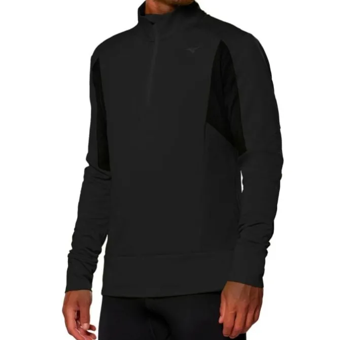 Mizuno Laufshirts>Warmalite Half Zip Schwarz