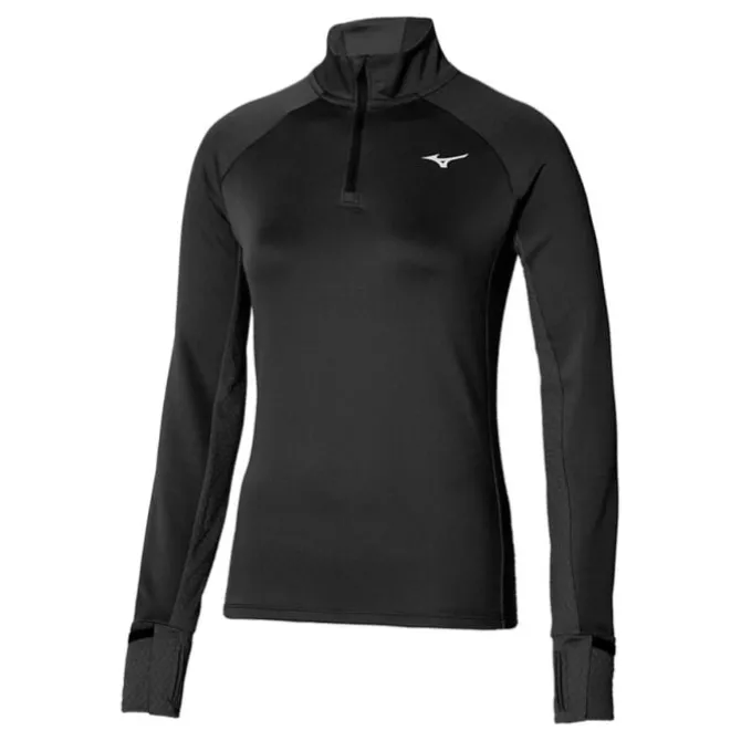 Mizuno Laufshirts>Warmalite Half Zip Schwarz