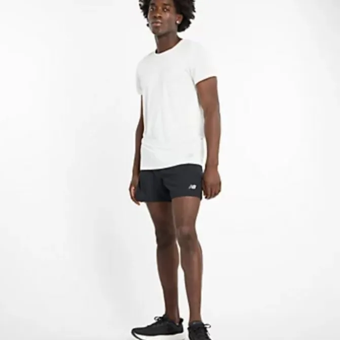 New Balance Laufshorts>AC Lined Short 5" Schwarz