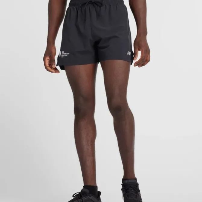 New Balance Laufshorts>NYC Marathon Shorts 5" Weiß