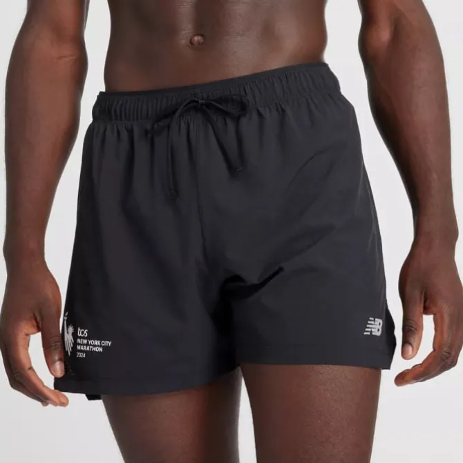 New Balance Laufshorts>NYC Marathon Shorts 5" Weiß