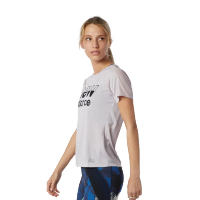 New Balance Laufshirts>Printed Imp. Run Short Sleeve