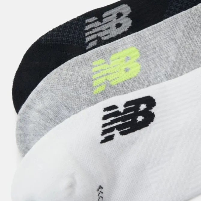 New Balance Laufsocken>Running Repreve No-Show Tab 3 Weiß