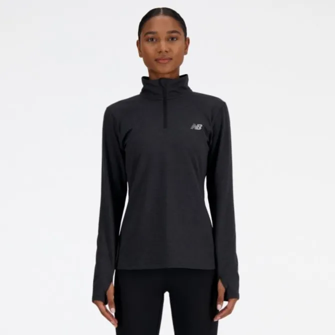 New Balance Laufshirts>Sport Essentials Space Dye Quarter Zip Schwarz