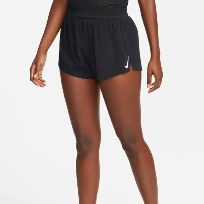 Nike Laufshorts>Dri-FIT Advanced Aeroswift Mid-Rise 3in Shorts Schwarz