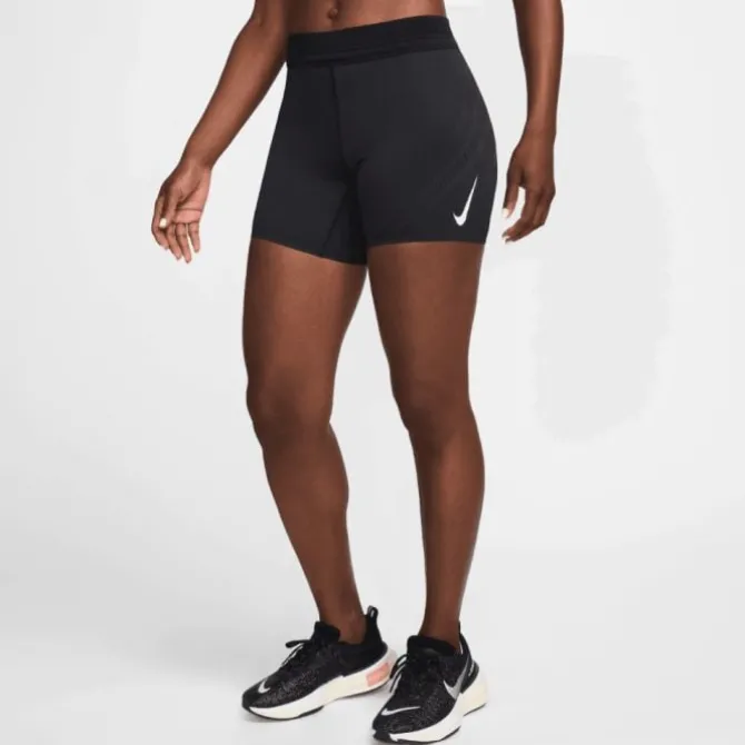 Nike Laufshorts>Dri-FIT Aerowift Mid-Rise 5in Short Tights Schwarz