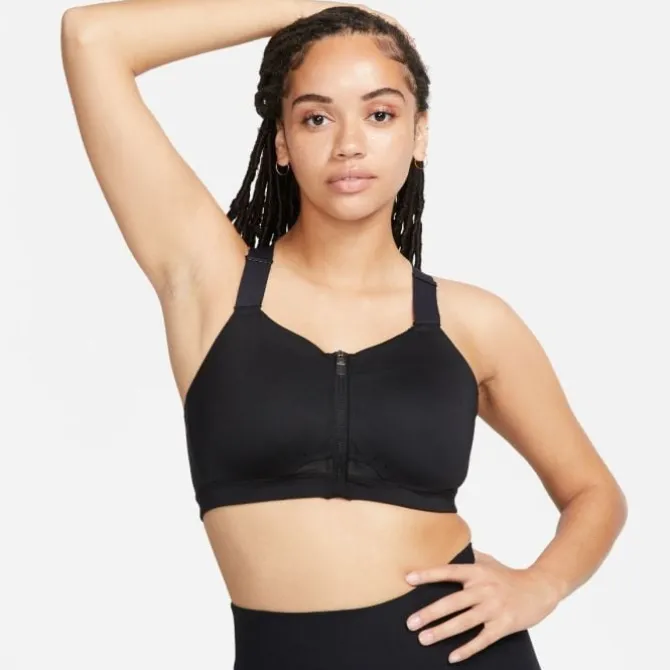 Nike Sport-bhs>Dri-Fit Alpha Zip-Front Bra Schwarz