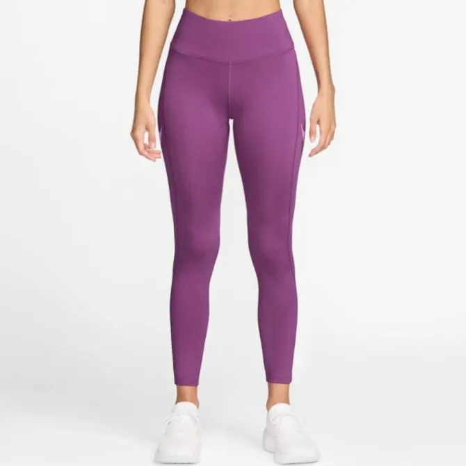 Nike Laufhosen>Dri-FIT Fast Mid-Rise 7/8 Tights Rot-violett
