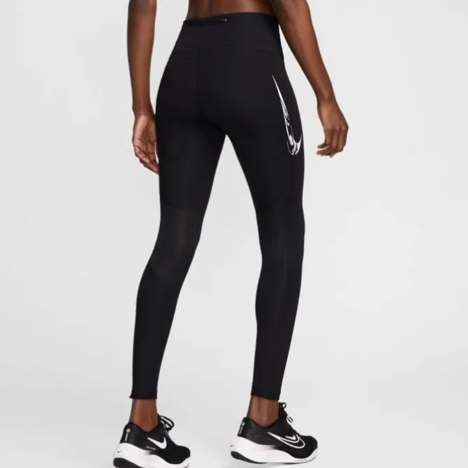 Nike Laufhosen>Dri-FIT Fast Swoosh Mid-Rise 7/8 Tights Schwarz