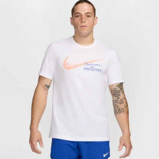 Nike Laufshirts>DRI-FIT Founders Short Sleeve Tee Weiß