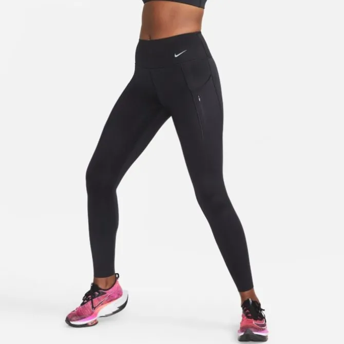 Nike Laufhosen>Dri-Fit Go Mid-Rise Tight Schwarz